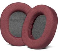 SOULWIT Almohadillas de Repuesto para SteelSeries Arctis 1/3/5/Arctis 7/7+/7P/7P+/7X/7X+/9/9X/Pro/Prime(Do Not Fit Any Arctis Nova) Auriculares, con Espuma de Aislamiento de Ruido-Borgoña