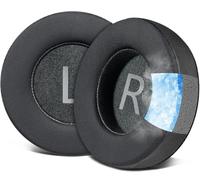 SOULWIT Almohadillas de Repuesto Profesionales para AKG K701, K702, Q701, Q702, K601, K612, K712 Auriculares, Almohadillas con Tejido Ice Silk, Espuma de Alta Densidad - K701 CG Negro