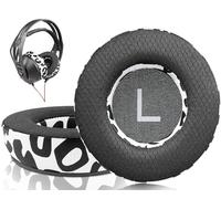SOULWIT Almohadillas de Tela de Malla de Repuesto para Plantronics (Poly) Rig 400(400Pro HC, 400HS, 400HX, 400HA), Almohadillas para Rig 500(500E, 500HD, 500HX)/505(505HS)/515(515HD) Headset