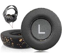 SOULWIT Almohadillas de Tela de Malla de Repuesto para Plantronics (Poly) Rig 400(400Pro HC, 400HS, 400HX, 400HA), Almohadillas para Rig 500(500E, 500HD, 500HX)/505(505HS)/515(515HD) Headset