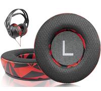 SOULWIT Almohadillas de Tela de Malla de Repuesto para Plantronics (Poly) Rig 400(400Pro HC, 400HS, 400HX, 400HA), Almohadillas para Rig 500(500E, 500HD, 500HX)/505(505HS)/515(515HD) Headset