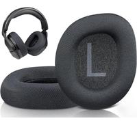 SOULWIT Almohadillas de Tela de Malla Recambio para Turtle Beach Stealth 600 Gen 2 USB/MAX, 600 Gen3 XB/PS/PC Auriculares Inalámbricos, Almohadillas Cascos con Espuma Aislante de Ruido - Negro