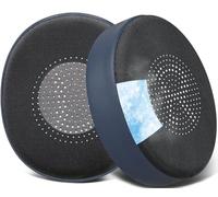 SOULWIT Almohadillas Gel Refrigerante para Jabra Evolve2 65 (Evolve 2 65MS 65UC MS UC)/Evolve2 40 (40UC 40MS USB)/Elite 45h On-Ear Wireless Auriculares, Cojines los oídos con Tejido de Seda de Hielo