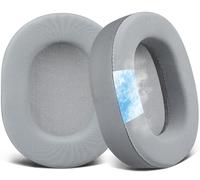 SOULWIT Almohadillas Gel Refrigerante Repuesto para Corsair HS65/HS55 Surround Wired, HS55 Surround V2, HS 65/HS 55 Wireless Core Gaming Auriculares, Almohadillas con Espuma de Alta Densidad - Gris