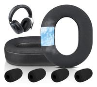 SOULWIT Almohadillas Gel Refrigerante Repuesto para Razer BlackShark V3/BlackShark V3 X HyperSpeed Videojuegos Auriculares Inalámbricos, Almohada Cascos con Tejido de Seda Helada