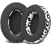 SOULWIT Almohadillas Malla para HyperX Cloud (2/3/3S/1/Pro)-Leopardo Nieve | También para Cloud (Flight/Flight2/Stinger/Stinger2/Stinger 2 Core/Core), CloudX (Stinger/Flight) Auriculares