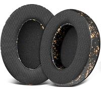 SOULWIT Almohadillas Malla para HyperX Cloud (2/3/3S/1/Pro) - Negro Dorado | También para Cloud (Flight/Flight2/Stinger/Stinger2/Stinger 2 Core/Core), CloudX (Stinger/Flight) Auriculares
