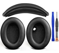 SOULWIT Almohadillas para Auriculares + Diadema, Kit de Repuesto para Sony WH-1000XM4 (WH1000XM4) Over-Ear Auriculares, Almohadilla de Repuesto para Diadema y Almohadillas para los Oídos