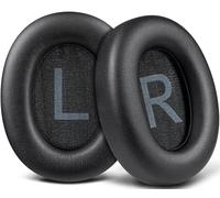 SOULWIT Almohadillas para TOZO HT2/HT3 Auriculares, Recambio Almohada Cascos con Cuero Proteico Más Suave, Espuma Aislante del Ruido