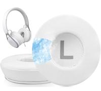 SOULWIT Almohadillas Profesionales de Gel Refrescante para Beats EP Wired On-Ear Auriculares, Almohadillas con Espuma de Alta Densidad para Aislamiento del Ruido-Blanco