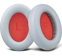 SOULWIT Almohadillas Profesionales de Repuesto para 1MORE SonoFlow/SonoFlow SE/SonoFlow Pro Auriculares, Almohadillas con Suave Piel sintética, Espuma Aislante del Ruido-Gris