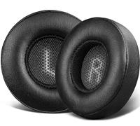 SOULWIT Almohadillas Profesionales de Repuesto para JBL E35 E45 E45BT Duet BT Auriculares inalámbricos Bluetooth, Almohadillas con Piel de proteína más Suave, Espuma de Aislamiento de Ruido(Negro)