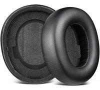 SOULWIT Almohadillas Repuesto Cuero Proteica para Steelseries Arctis Nova Pro Wireless/Arctis Nova Elite, Almohadillas con Espuma de Memoria para Aislamiento del Ruido, Grosor Añadido-Negro