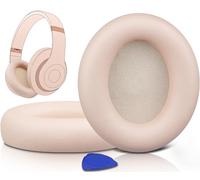 SOULWIT Almohadillas Repuesto para Beats Studio Pro Auriculares Inalámbricos con Cancelación de Ruido, Recambio Almohada Cascos con Cuero Proteica Suave, Espuma de Aislamiento del Ruido