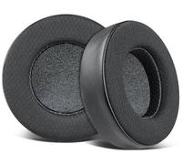 SOULWIT Almohadillas Repuesto para HIFIMAN SUNDARA/HE400(HE400se/i/S)/HE560(HE560i)/HE500/HE300/HE350/HE3/HE5/HE6 Auriculares, Almohada con Tejido Malla, Espuma Viscoelástica de Alta Densidad - Negro