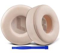 SOULWIT Almohadillas Repuesto para JBL Live 670NC On-Ear(No Compatibles con Tune 670NC) Auriculares, Almohada con Cuero Proteica Suave y Espuma de Alta Densidad Aislamiento del Ruido - Arenisca