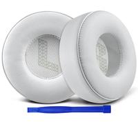 SOULWIT Almohadillas Repuesto para JBL Live 670NC On-Ear(No Compatibles con Tune 670NC) Auriculares, Recambio Almohada con Cuero Proteica Suave y Espuma de Alta Densidad Aislamiento del Ruido - Gris