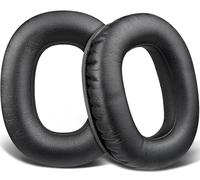 SOULWIT Almohadillas Repuesto para Marshall Monitor III/Monitor3 ANC Auriculares, Cojines Cascos con Suave Cuero Proteica y Espuma con Memoria de Alta Densidad - Negro