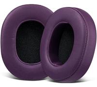 SOULWIT Almohadillas Repuesto para Skullcandy Hesh 3/ANC/EVO & Crusher Wireless/ANC/EVO & Venue ANC Auriculares, Recambio Almohada Cascos de Cuero Proteica, Espuma Aislante del Ruido - Morado Oscuro
