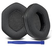SOULWIT Almohadillas Repuesto para V-Moda Crossfade 1/2/3 Wireless Auriculares, M-100/M-100 Master, LP2/LP, Recambio Almohada Cascos con Tejido de Malla Resistente y Espuma de Alta Densidad - Negro