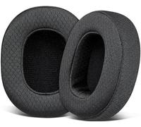 SOULWIT Almohadillas Tejido de Malla Repuesto para Skullcandy Hesh 3/ANC/EVO & Crusher Wireless/ANC/EVO & Venue ANC Auriculares, Almohadillas Cascos con Espuma Aislante de Ruido - Negro