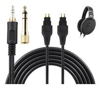 SOULWIT Auriculare Repuesto Cable para Sennheiser HD660S/HD660S2/HD650/HD600/HD580/HD58X/HD565/HD545/HD535/HD525/HD265/Massdrop HD6XX, Cable Alargador 3,5 mm Enchufe y 6,35 mm Adaptador (1,2 m/4 pies)