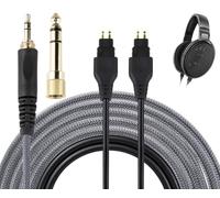 SOULWIT Auriculare Repuesto Cable para Sennheiser HD660S/HD660S2/HD650/HD600/HD580/HD58X/HD565/HD545/HD535/HD525/HD265, Cable Alargador (cobre OCC de 6 N) con conector de 3,5 mm y 6,35 mm Adaptador