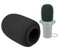 SOULWIT Espuma Micrófono Filtro Antipop para Shure SM7B/SM7dB, Protector de Mic Cubierta Parabrisas para A7WS- Forma Bulbo Negro
