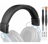SOULWIT Funda de Diadema para HyperX Cloud Alpha/Alpha S/1/2/Core Auriculares, Diadema de Repuesto para Cloud I/II/Cloud II Core, CloudX (No se ajustan a Cloud Mix/Cloud 3) Gaming Headset -Línea Negra