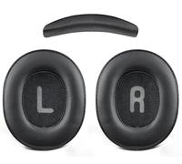 SOULWIT Kit de Repuesto para JBL Tune 700BT/710BT/720BT/750BTNC/760NC/770NC Auriculares, Cuero Proteínico Almohadillas y Diadema - Negro