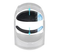 SOULWIT Kit Gel Refrigerantes Almohadillas Delanteras y Traseras para Meta Quest Pro Juego VR Accesorios, Mayor Grosor, Comodidad Mejorada para Frente y Parte Posterior del Cerebro