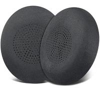 SOULWIT Micro Gamuza Almohadillas Repuesto para Jabra Evolve2 65 (Evolve 2 65MS 65UC MS UC)/Evolve2 40 (40UC 40MS USB)/Elite 45h On-Ear Auriculares Inalámbricos - Negro