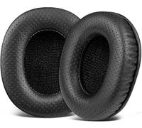 SOULWIT Piel de Cordero Almohadillas Repuesto para Sony MDR-7506 MDR-V6 MDR-V7 MDR-CD900ST Monitor Auriculares, Recambio Almohadilla Cascos con Espuma de Alta Densidad - Negro