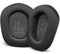 SOULWIT Profesional Almohadillas de Repuesto para Logitech G733 G335 G535 Lightspeed inalámbrico Juego de Auriculares, Cojines del oído con Tela de Malla Duradera,conespuma de Aislamiento - Negro