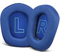 SOULWIT Profesional Almohadillas de Repuesto para Logitech G733 G335 G535 Lightspeed inalámbrico Juego de Auriculares, Cojines del oído con Tela de Malla Duradera,conespuma de Aislamiento - Azul