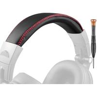 SOULWIT Proteína Cuero Diadema para Oneodio Pro-10/Pro-30/Pro-50/Studio Monitor & Mixing DJ/A71/A70/Studio Wireless C/Studio Pro-C Y80B Auriculares, Diadema Funda Headband Reparación Pieza - Negro