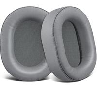 SOULWIT Repuesto Almohadillas para Corsair HS65/HS55 Surround Wired, HS55 Surround V2, HS 65/HS 55 Wireless Core Gaming Auriculares, Cojines con Suave Piel de Proteína, Espuma de Alta Densidad - Gris