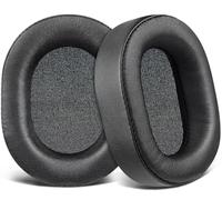 SOULWIT Repuesto Almohadillas para Corsair HS65/HS55 Surround Wired, HS55 Surround V2, HS 65/HS 55 Wireless Core Gaming Auriculares, Cojines con Suave Piel Proteína, Espuma de Alta Densidad - Negro