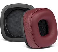 SOULWIT Repuesto Almohadillas para Marshall Major I/II/III/IV/V ANC Auriculares Bluetooth Inalámbricos/Cableados, para Major 1/2/3/4/5 Auriculares, Cojines Cascos con Piel Proteica Más Suave - Borgoña