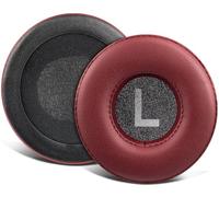 SOULWIT Repuesto Almohadillas para Sennheiser HD25/HD25 Light(Lite)/HD25 Plus/HD25 Special Edition/HMD25/HME25/HMEC25/HD250BT Auriculares, Almohadillas Cascos con Espuma de Alta Densidad - PL Borgoña