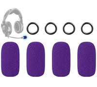 SOULWIT Repuesto Funda de Micrófono Pop Filter para Bose Aviación X A10/A20/A30 Auriculares, Mic Cover WindScreen Cubierta Protectora de Espuma de Alta Densidad - Morado