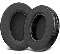 SOULWIT Tejido de Malla Almohadillas Repuesto para HyperX Cloud 1/2/3/Pro/Core/Flight/Flight S/Stinger/Stinger S, CloudX Stinger/Stinger Core/Flight Auriculares