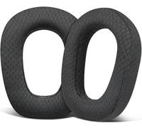 SOULWIT Tela de Malla Almohadillas Repuesto para Logitech G435 Lightspeed Videojuegos Auriculares Inalámbricos, Recambio Almohada Cascos con Espuma de Alta Densidad - Negro