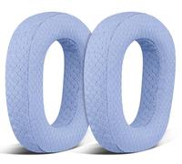 SOULWIT Tela de Malla Almohadillas Repuesto para Logitech G435 Lightspeed Videojuegos Auriculares Inalámbricos, Recambio Almohada Cascos con Espuma de Alta Densidad - Azul