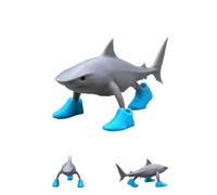 Soumiey Tralalero Tralala Desk Decor, Funny Italian Brainrot Meme Shark Figurine Toy, Tralalero Tralala Meme Collectible, Shark in Shoes, 3D Printed Funny Desk Decor Gift for Collectors (1pcs)