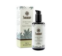Soumme Aloe Vera Gel // 100% natural // 98% aloe vera orgánico // Con vitamina C y ácido hialurónico // Vegano // Huele fresco gracias a pomelo natural // Botella de cristal de 200 ml