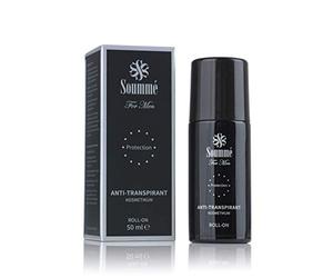 Soummé Antitranspirant Protection Roll-On for Men Cosmético | 50 ml | Protege contra la formación de sudor y olores, dermatológicamente probado