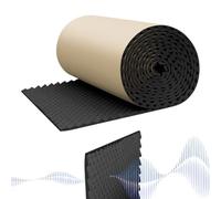 Sound Absorbing Panel - Rubber 100x50x1cm / 200x50x1cm | Acoustic Sound Pads Waterproof Barrier | Self-Adhesive Soundproofing Material For Car Studio Home Office And Recording Rooms