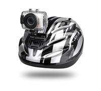 Sound Around Gear Pro - Cámara de acción deportiva de alta definición, videocámara gran angular de 1080p 720p con pantalla táctil 2.0, ranura para tarjeta SD, enchufe USB, micrófono, todo el equipo de