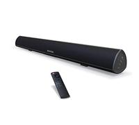 Sound Bar 100Watt Bestisan Soundbar for TV Wired & Wireless Bluetooth 5.0 Sound Bar(40 Inch 6 Drivers 105dB Optical Cable Included Remote Control Bass Adjustable and Wall Mountable)